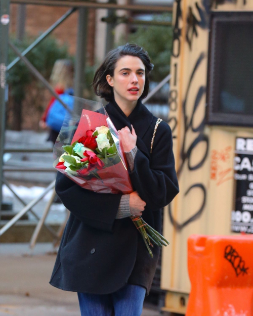 Margaret Qualley Strolls in New York for Valentine