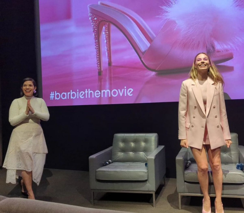 Margot Robbie and America Ferrera at Final Barbie Screening in Los Angeles, February 2024 3