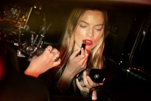 Margot Robbie for Chanel’s Rouge Allure Velvet Lipstick Campaign, February 2024 3