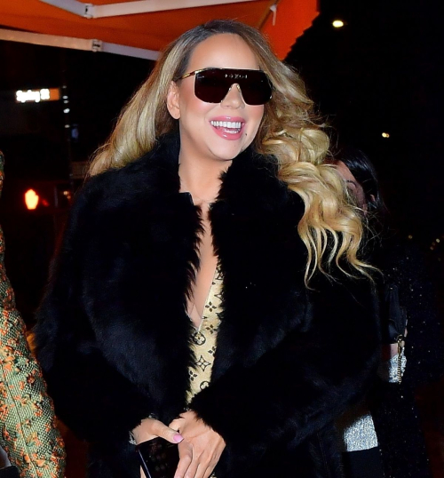 Mariah Carey Leaves Mea Culpa Premiere, February 2024 1