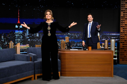 Mariska Hargitay at Tonight Show Starring Jimmy Fallon in New York, February 2024 1