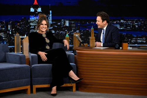 Mariska Hargitay at Tonight Show Starring Jimmy Fallon in New York, February 2024 3