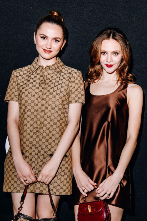 Maude and Iris Apatow at Gucci Ancora Party in New York, February 2024 5