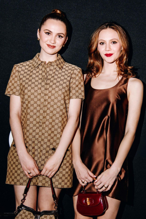 Maude and Iris Apatow at Gucci Ancora Party in New York, February 2024 6