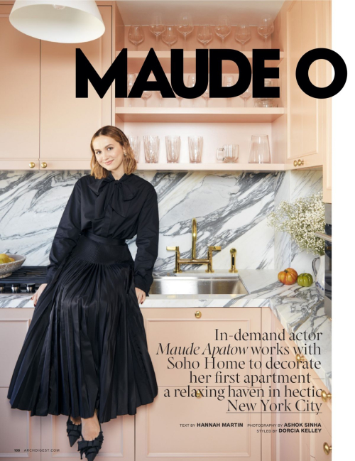 Maude Apatow in Architectural Digest, March 2024