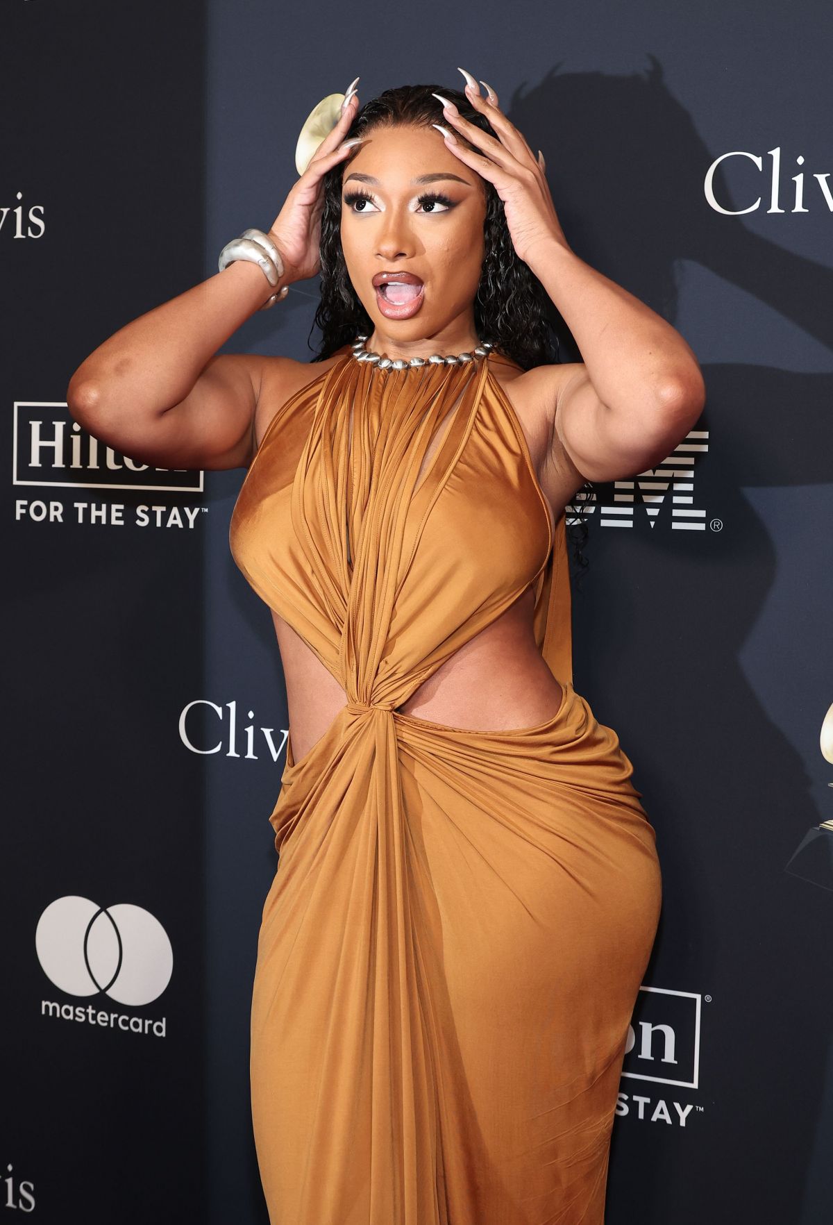 Megan Thee Stallion at Clive Davis Pre-Grammy Gala in Los Angeles, February 2024