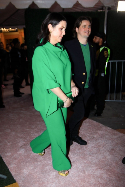 Melanie Lynskey and Jason Ritter Arriving at Lola Premiere in Los Angeles, February 2024 1