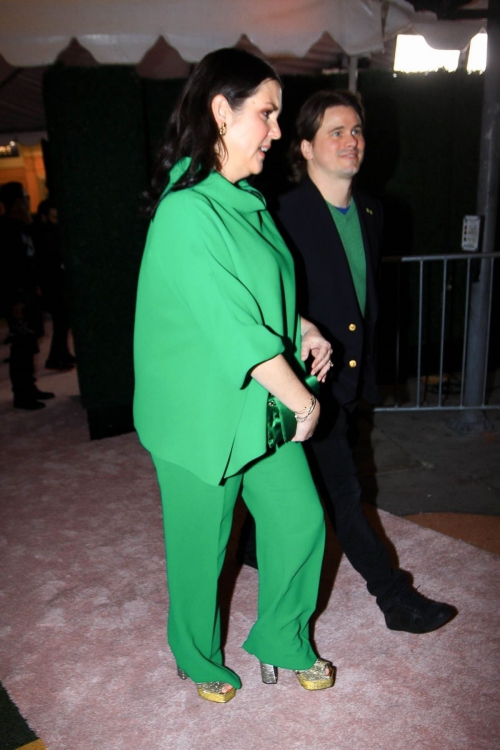 Melanie Lynskey and Jason Ritter Arriving at Lola Premiere in Los Angeles, February 2024 3