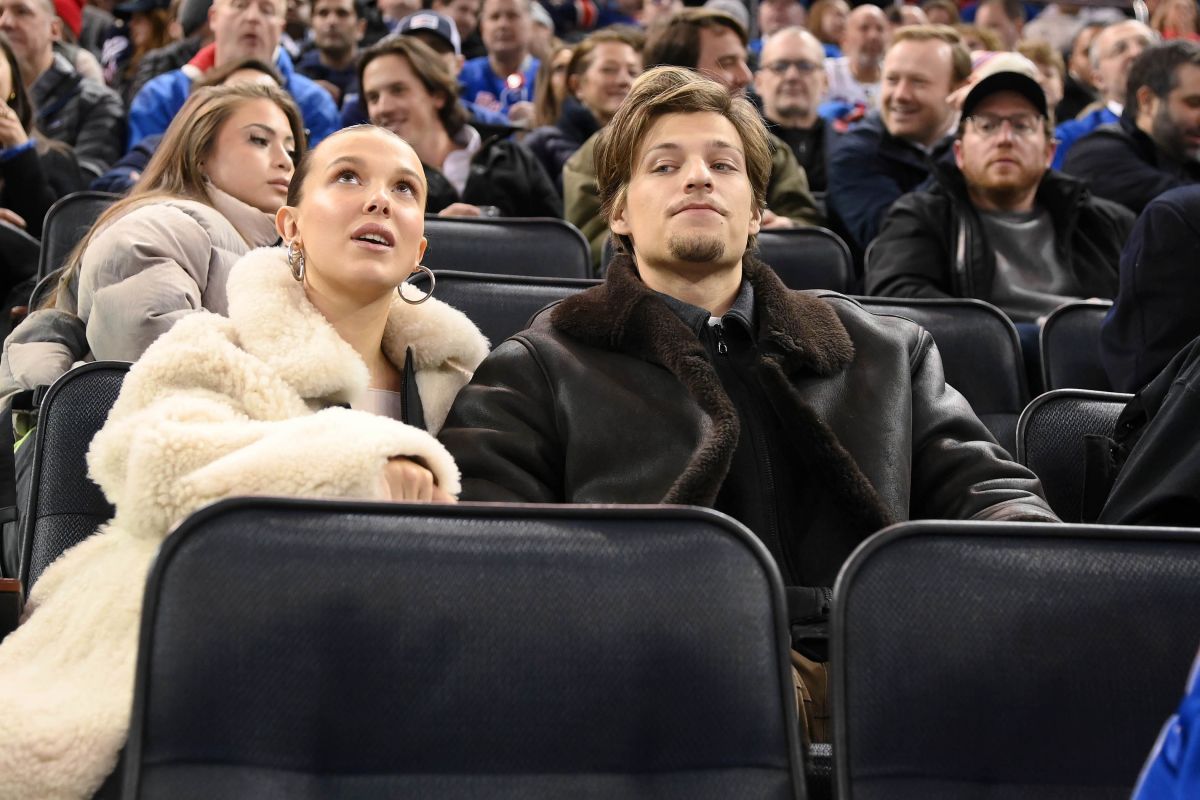 Millie Bobby Brown at NHL Game, February 2024