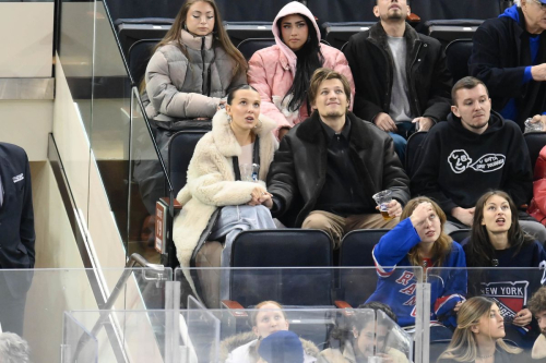 Millie Bobby Brown at NHL Game, February 2024 1