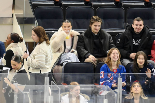 Millie Bobby Brown at NHL Game, February 2024 3