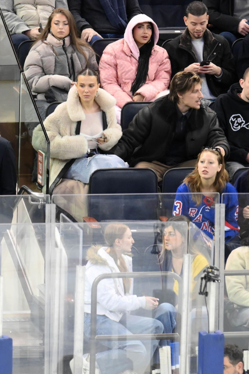 Millie Bobby Brown at NHL Game, February 2024 4