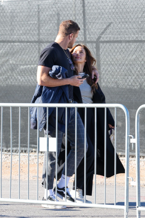 Minka Kelly and Dan Reynolds Arrive at Super Bowl in Las Vegas, February 2024 1