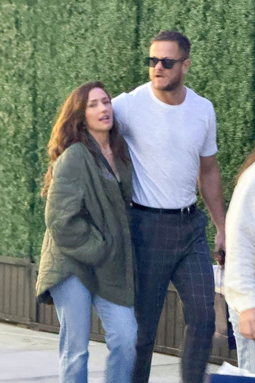 Minka Kelly and Dan Reynolds at LA Galaxy vs Inter-Miami Match Carson, February 2024