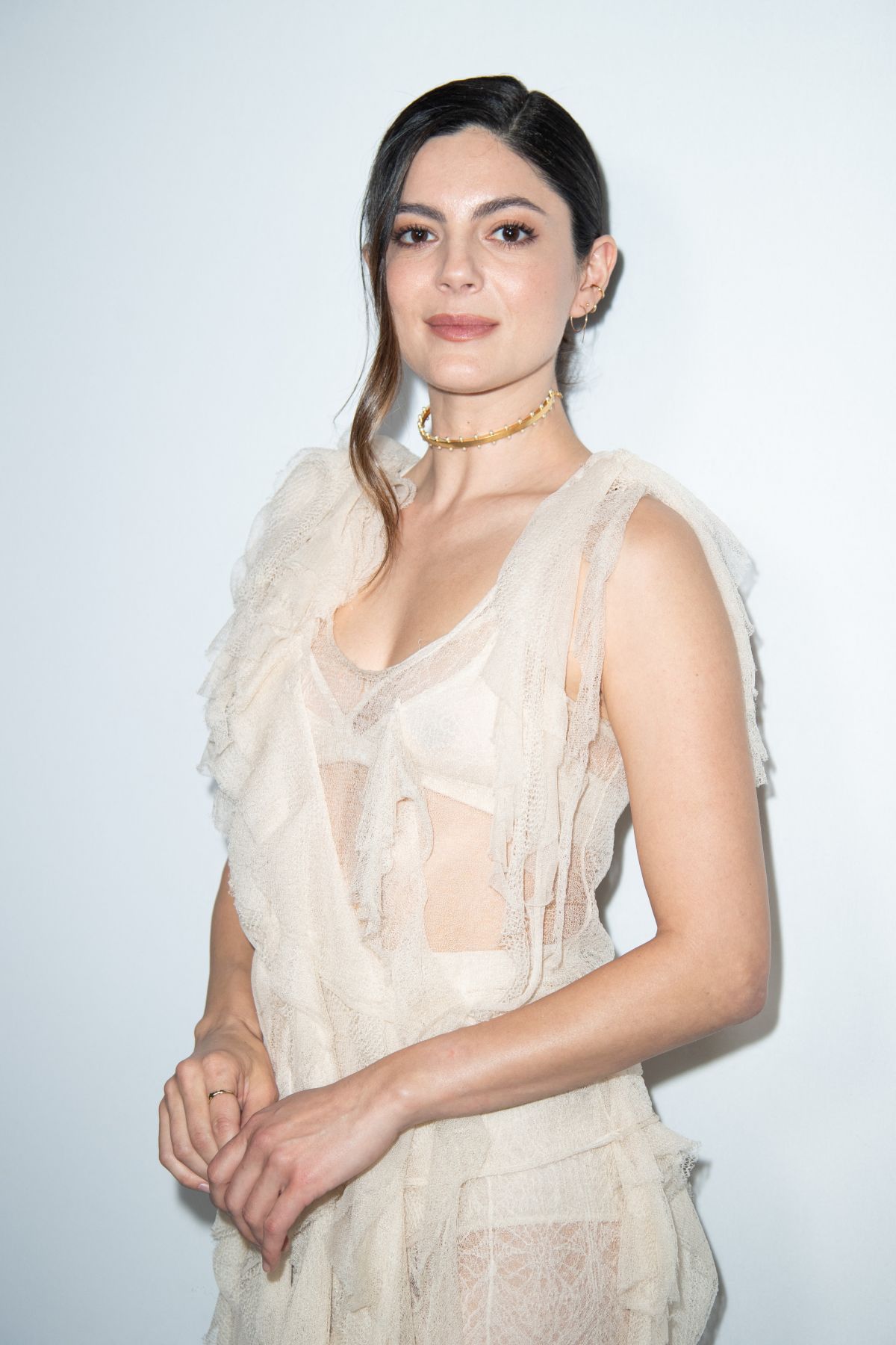 Monica Barbaro at Christian Dior Show Paris Fashion Week, February 2024