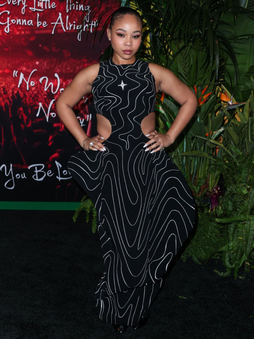 Mystic Marley at Bob Marley One Love Premiere in Los Angeles, February 2024