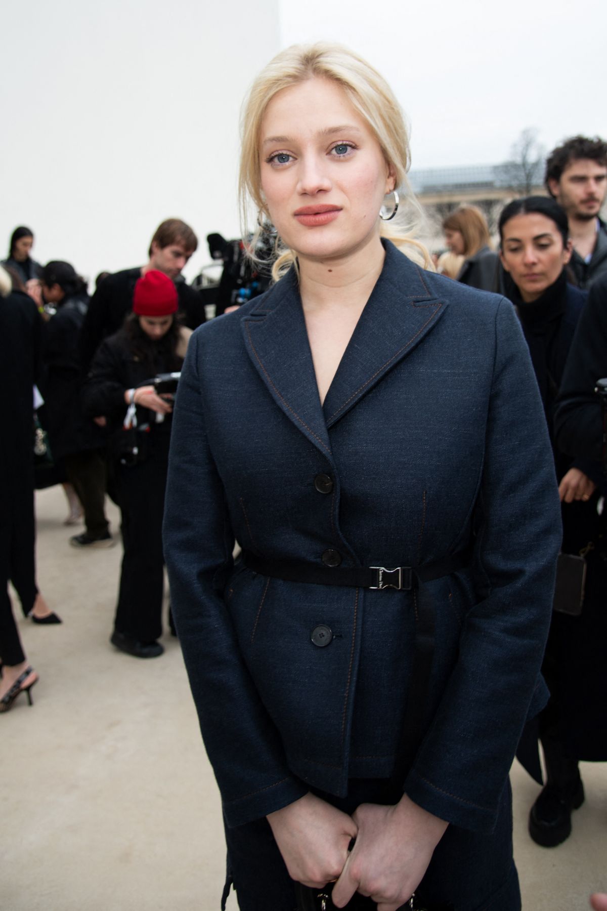 Nadia Tereszkiewicz at Christian Dior Show Paris Fashion Week, February 2024