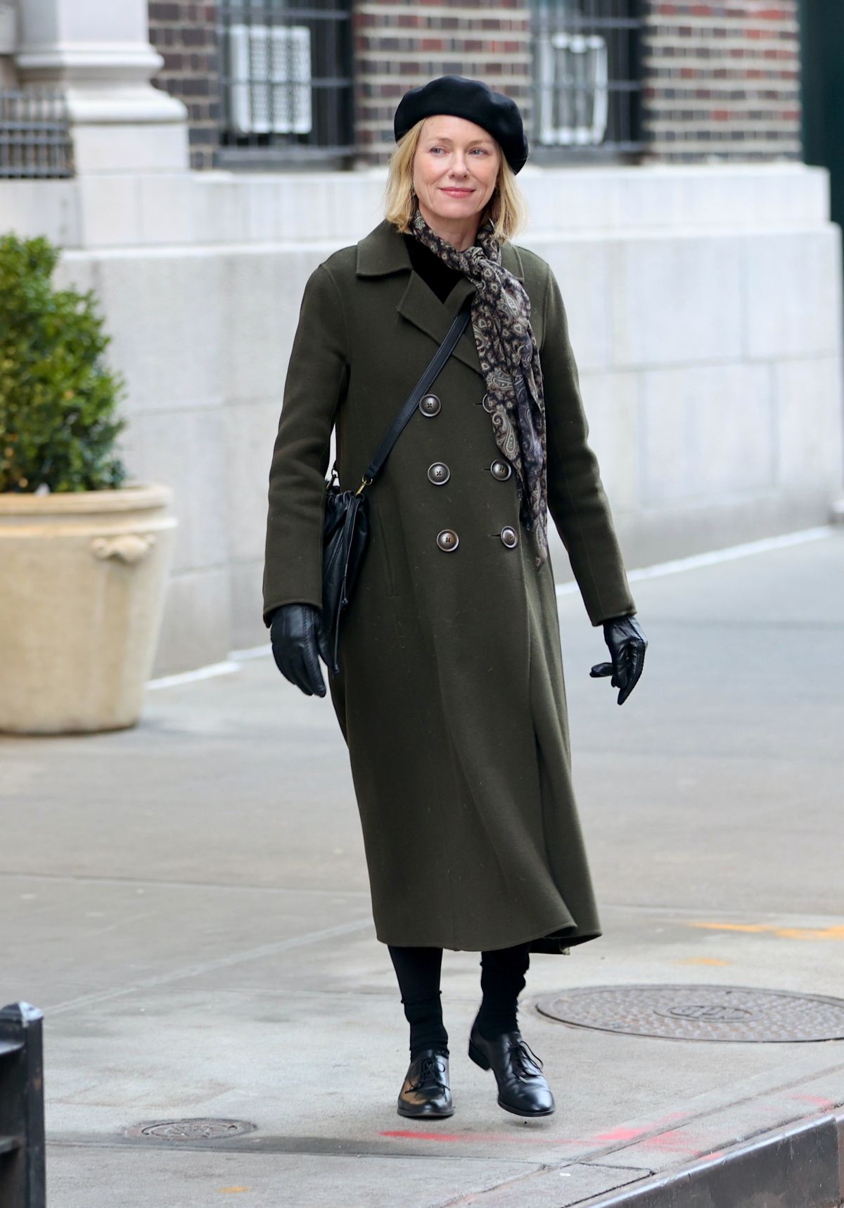 Naomi Watts on the Set of The Friend in Manhattan, February 2024