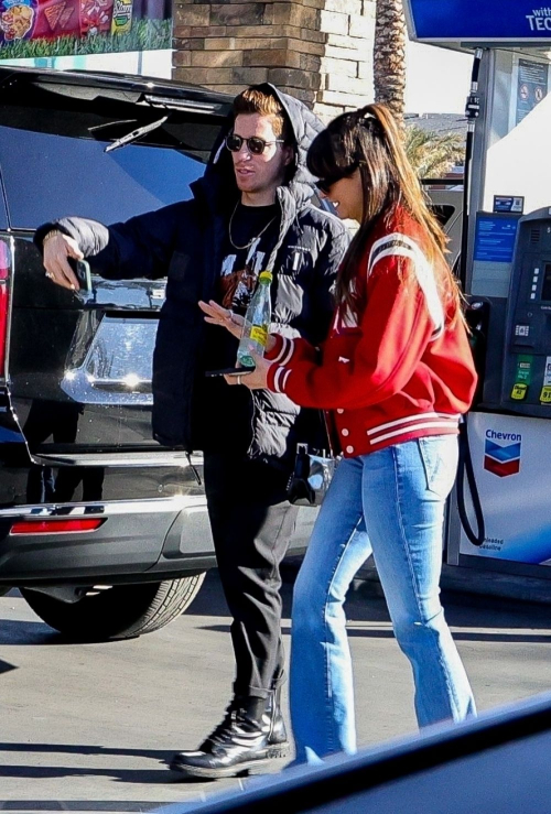 Nina Dobrev and Shaun White Head to Super Bowl in Las Vegas, February 2024