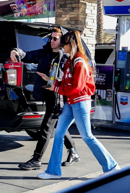 Nina Dobrev and Shaun White Head to Super Bowl in Las Vegas, February 2024 6