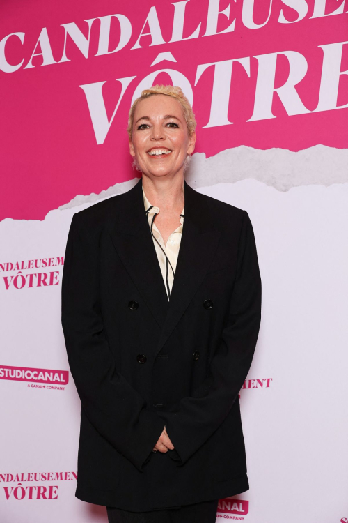 Olivia Colman at Wicked Little Letters Premiere, February 2024