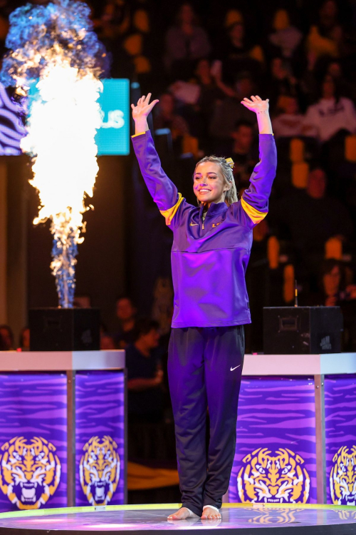 Olivia Dunne at Arkansas vs LSU Gymnastics Meet in Baton Rouge, February 2024 6