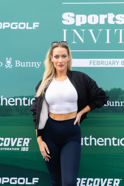 Paige Spiranac at Sports Illustrated Invitational in Las Vegas, February 2024