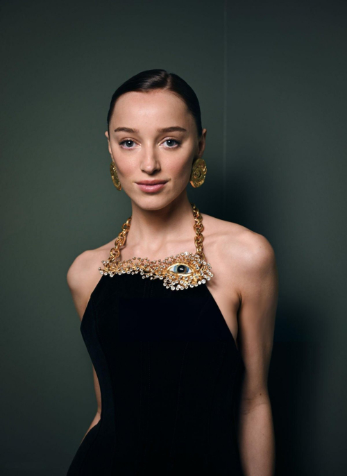 Phoebe Dynevor at Bafta Nominees Party Portraits, February 2024