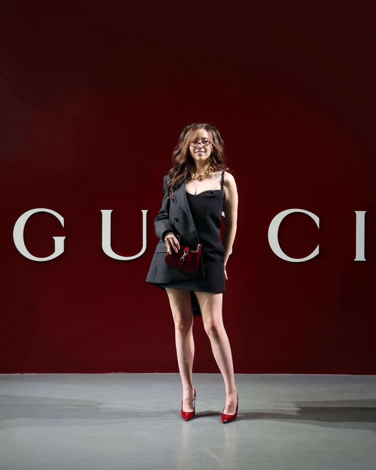 Pokimane at Gucci Fashion Show, February 2024