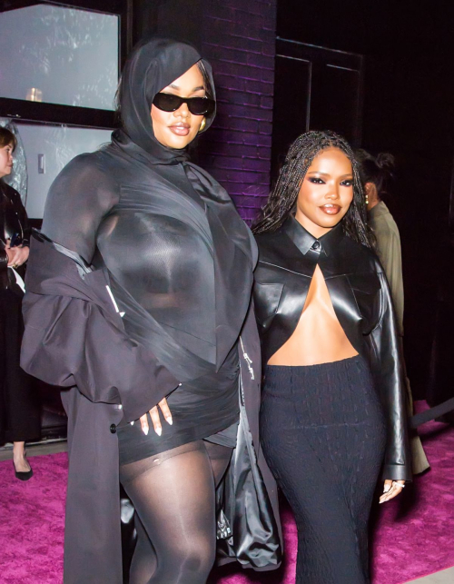 Precious Lee and Ryan Destiny at YSL Beauty Candy Shoppe in New York, February 2024