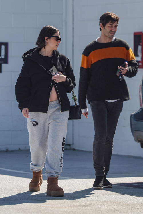 Pregnant Ashley Benson and Brandon Davis Out in Los Angeles, February 2024 1