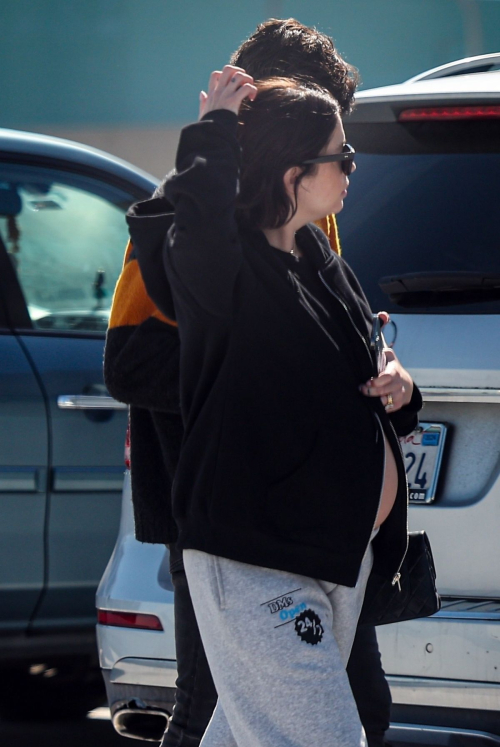 Pregnant Ashley Benson and Brandon Davis Out in Los Angeles, February 2024 2