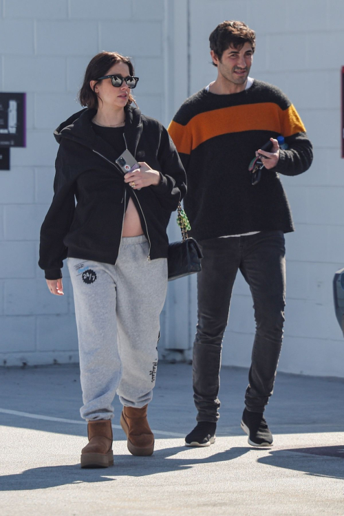 Pregnant Ashley Benson and Brandon Davis Out in Los Angeles, February 2024 3