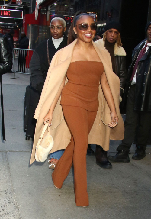 Quinta Brunson Arrives at Good Morning America in New York, February 2024 2