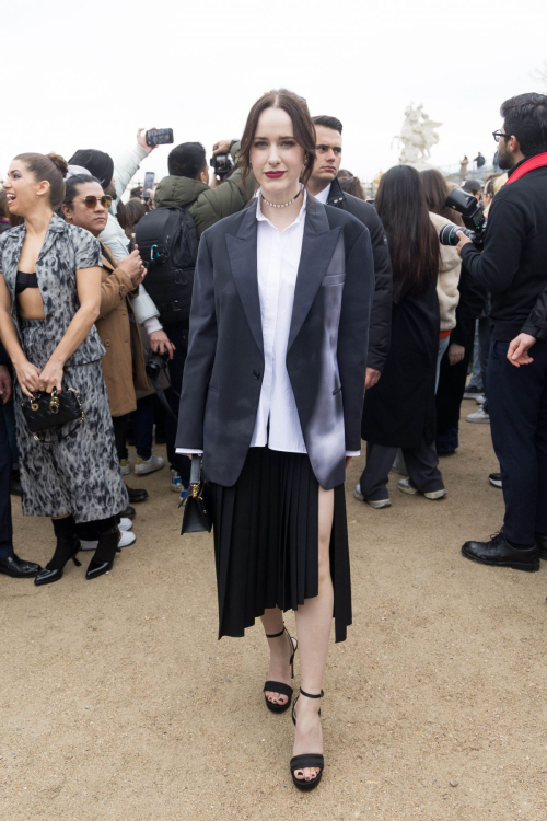 Rachel Brosnahan at Christian Dior FW24 Show at Paris Fashion Week, February 2024