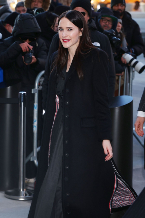 Rachel Brosnahan at Thom Browne Fashion Show, February 2024