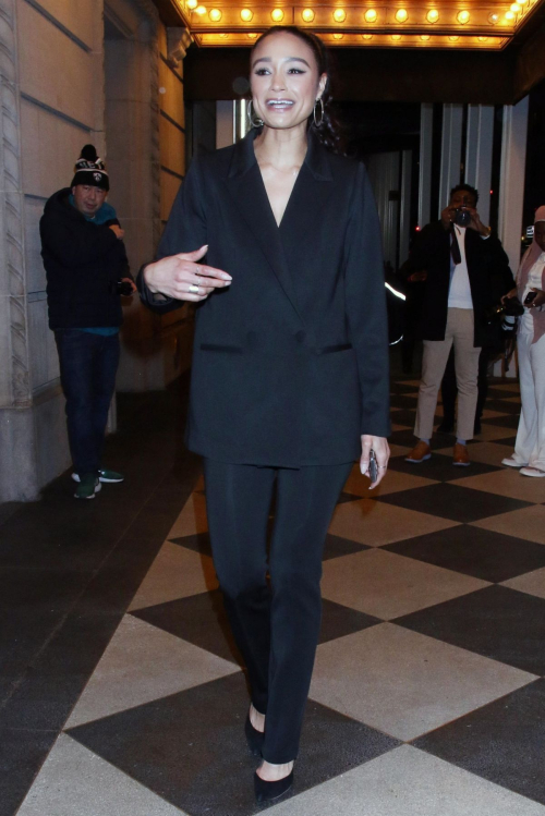 Rachel Smith Leaves Christian Siriano Fashion Show at New York Fashion Week, February 2024 1