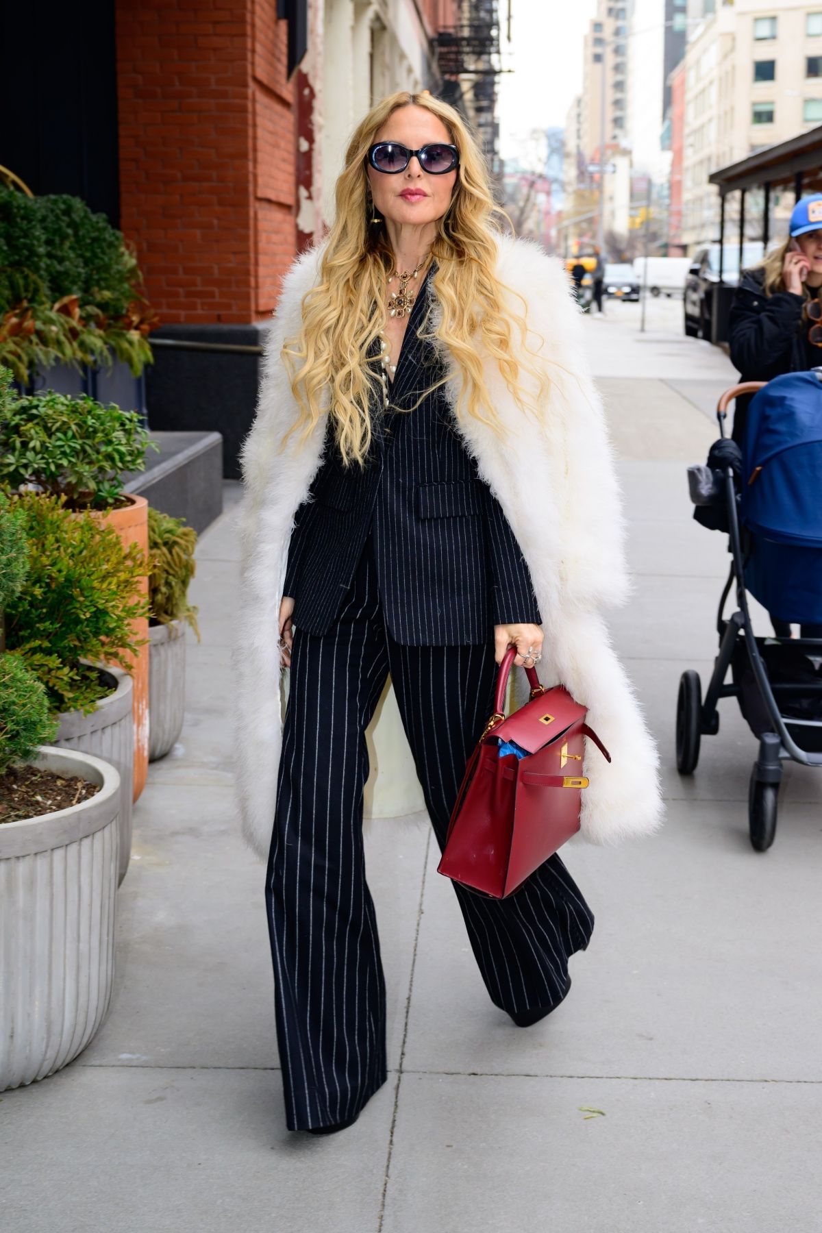 Rachel Zoe Arrives at Her Hotel in New York, February 2024