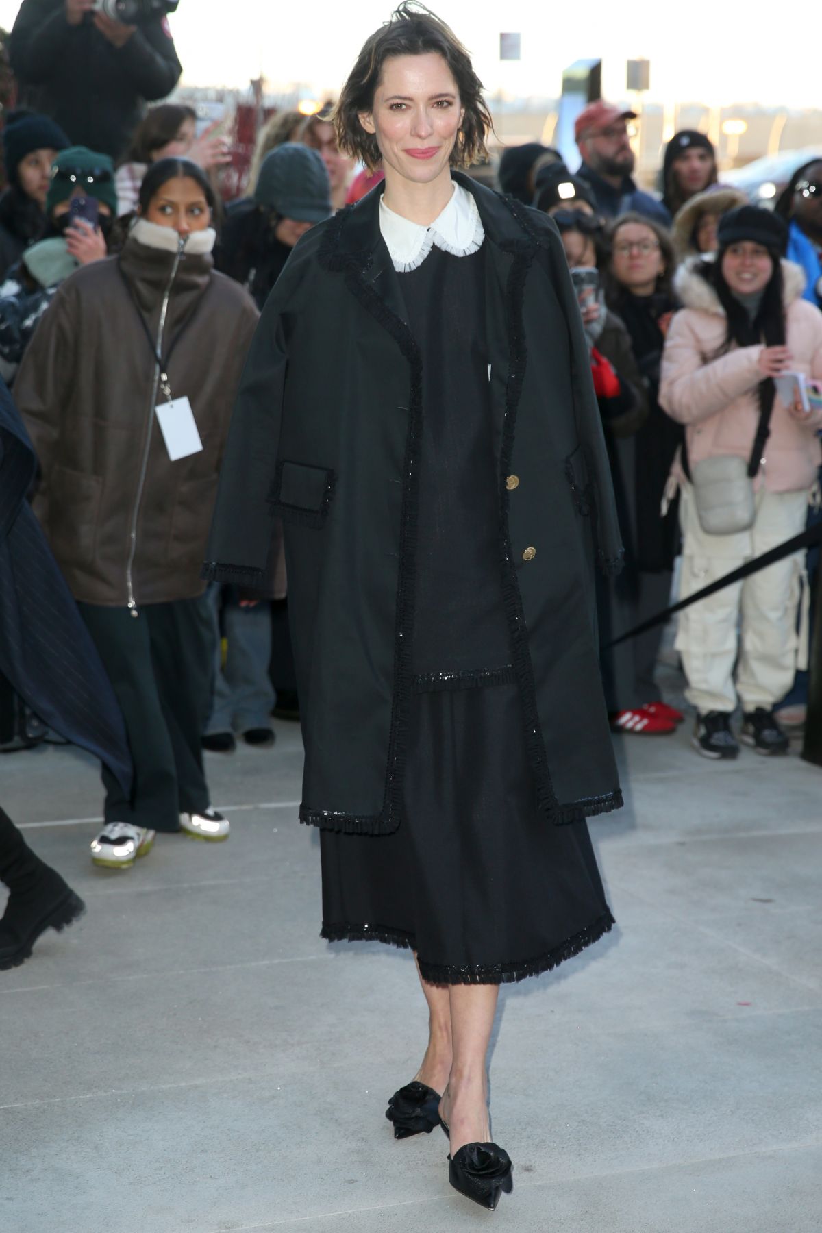 Rebecca Hall at Thom Browne Fashion Show, February 2024