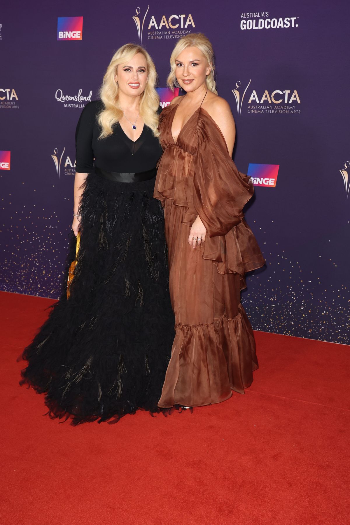 Rebel Wilson and Ramona Agruma at AACTA Awards in Gold Coast, February 2024