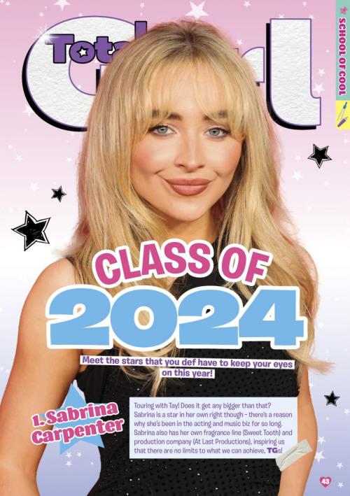 Sabrina Carpenter in Total Girl Magazine, March 2024 1