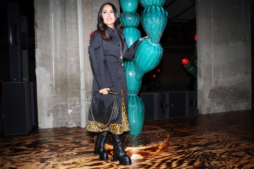 Salma Hayek at Bottega Veneta Fashion Show Milan Fashion Week, February 2024 1