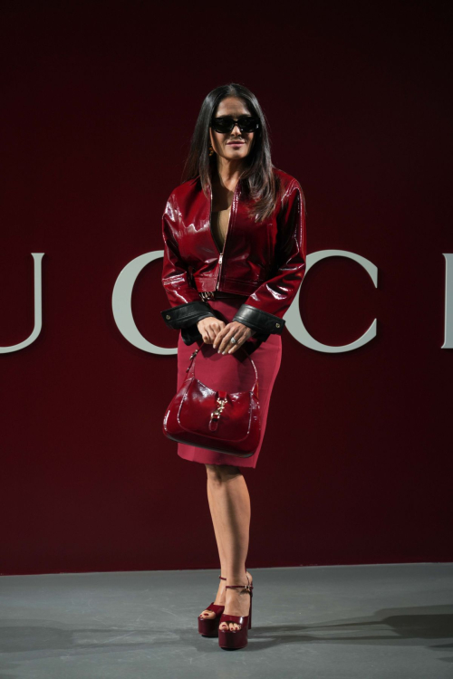 Salma Hayek at Gucci Fashion Show, Milan Fashion Week, February 2024 2