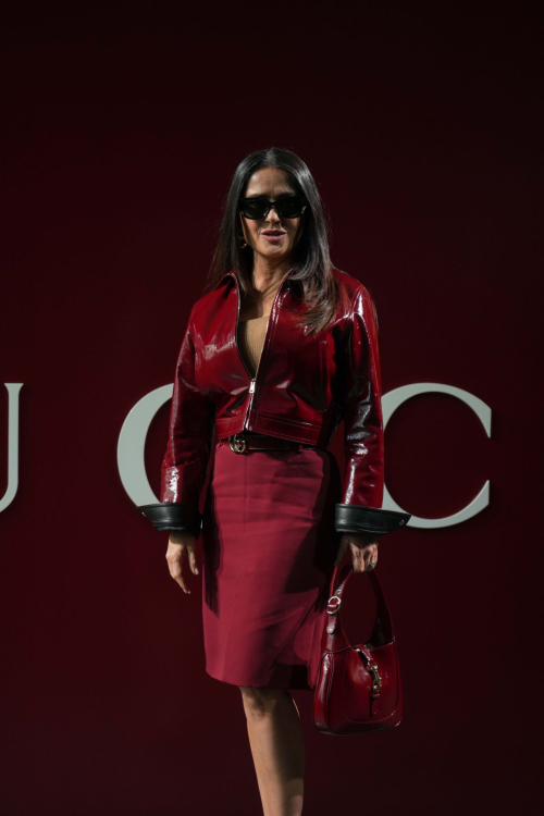 Salma Hayek at Gucci Fashion Show, Milan Fashion Week, February 2024 3