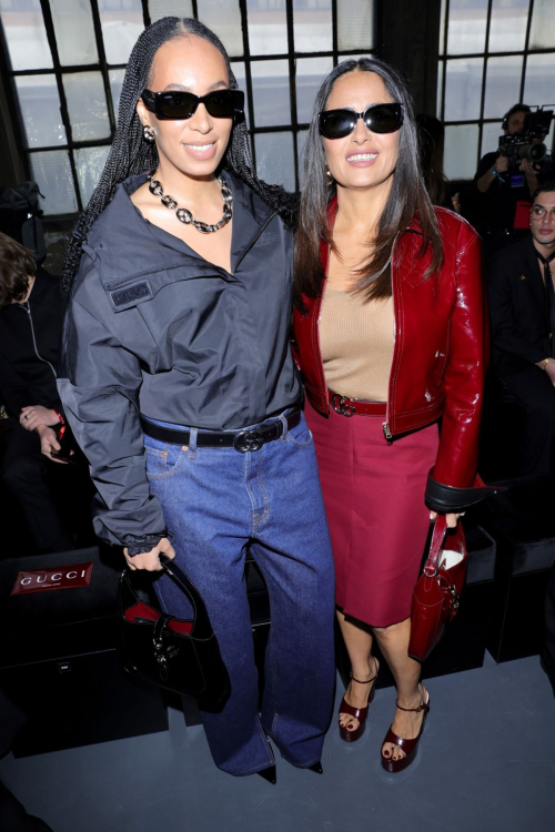 Salma Hayek at Gucci Fashion Show, Milan Fashion Week, February 2024 6