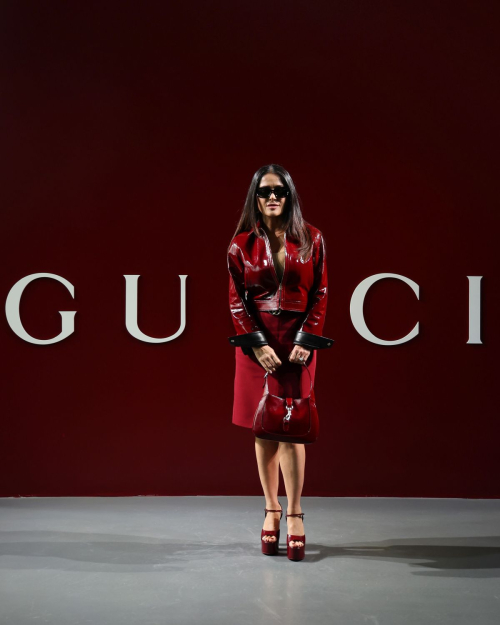 Salma Hayek at Gucci Fashion Show, Milan Fashion Week, February 2024 8