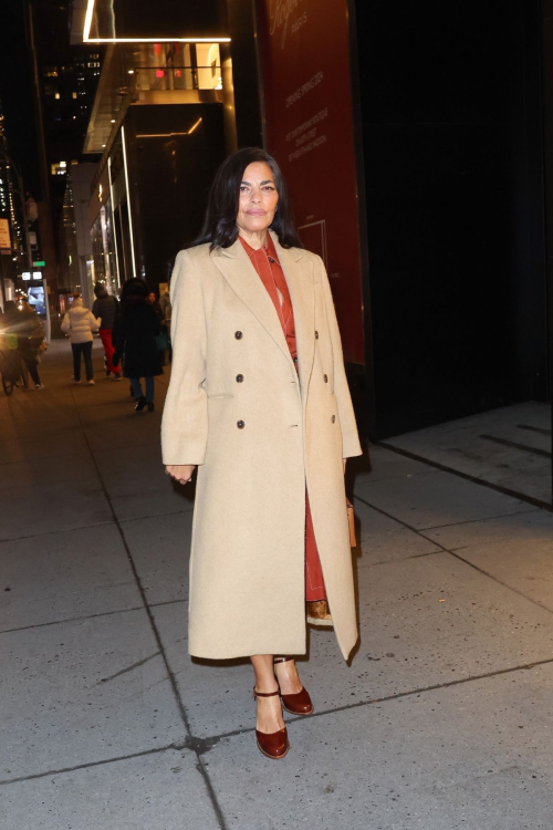 Sarita Choudhury Arrives at Tod’s Cocktail Party, February 2024 1