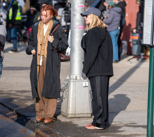 Scarlett Johansson Directing on Set of Eleanor the Great in New York, February 2024 4