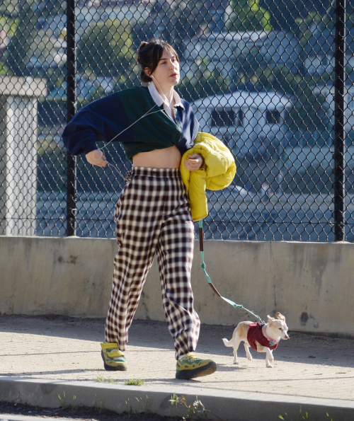 Scout Willis Out for a Dog Walk in Los Angeles, February 2024