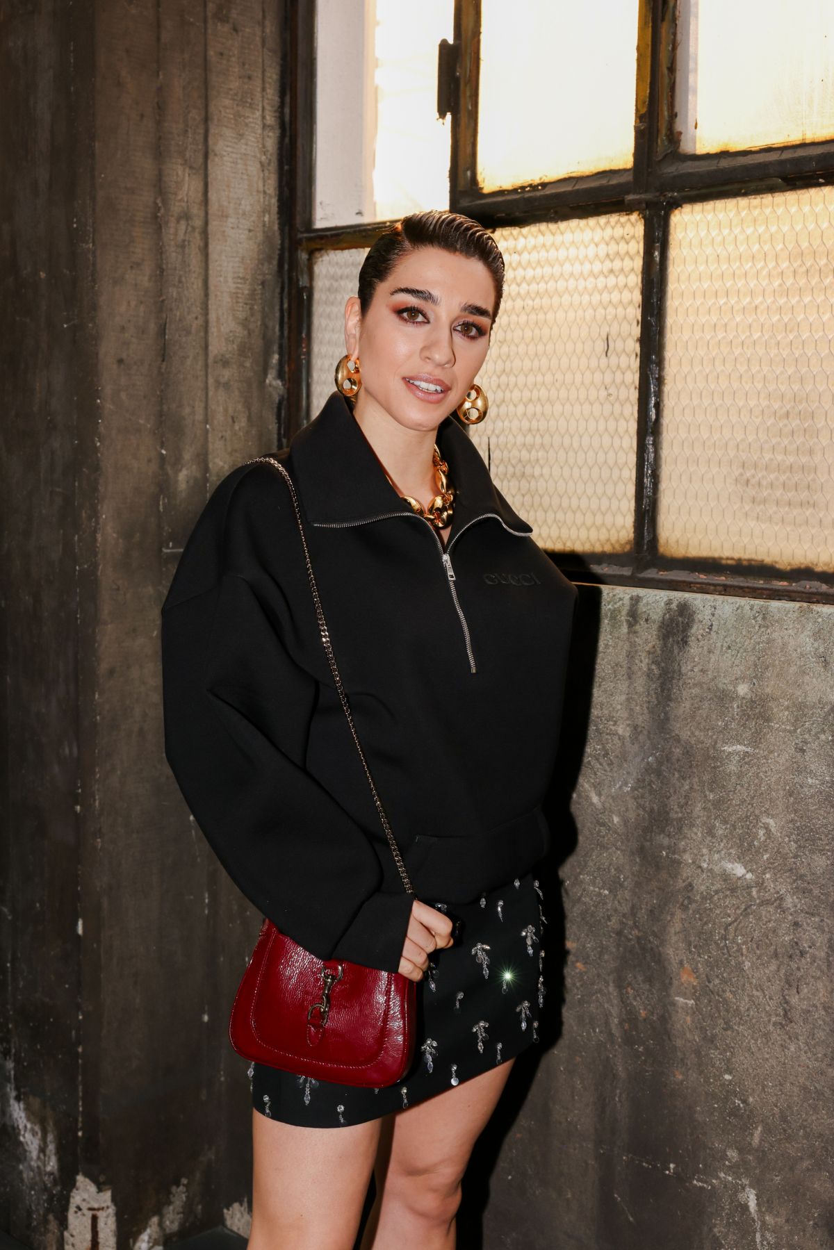 Simona Tabasco at Gucci FW24 Show at Milan Fashion Week, February 2024